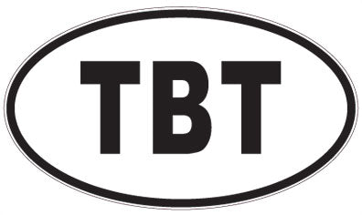 TBT - 3 Letter Initials Oval Magnet