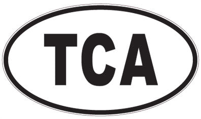 TCA - 3 Letter Initials Oval Magnet