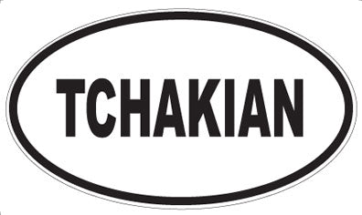 TCHAKIAN - Oval Sticker