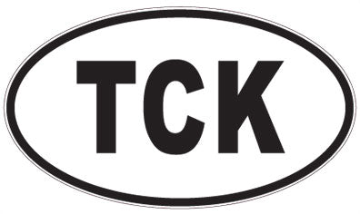 TCK - 3 Letter Initials Oval Magnet