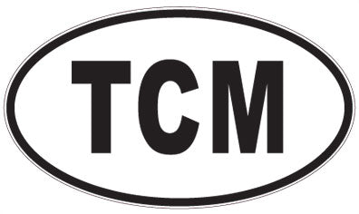 TCM - 3 Letter Initials Oval Magnet