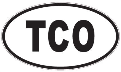 TCO - 3 Letter Initials Oval Magnet