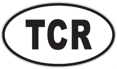 TCR - 3 Letter Initials Oval Magnet