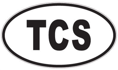 TCS - 3 Letter Initials Oval Magnet