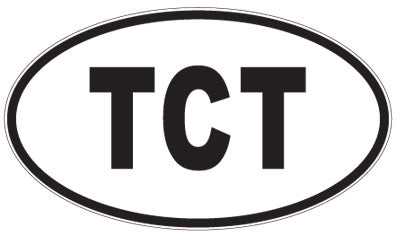 TCT - 3 Letter Initials Oval Magnet