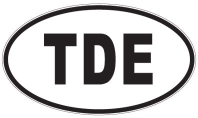 TDE - 3 Letter Initials Oval Magnet