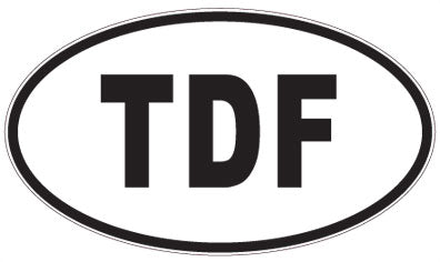 TDF - 3 Letter Initials Oval Magnet