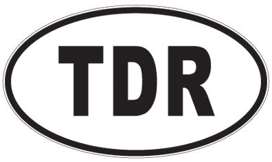 TDR - 3 Letter Initials Oval Magnet