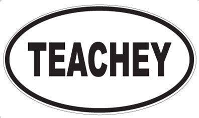 TEACHEY - Oval Sticker