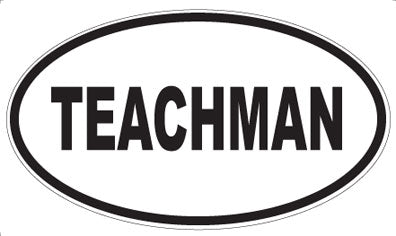 TEACHMAN - Oval Sticker