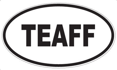TEAFF - Oval Sticker