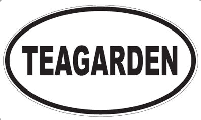 TEAGARDEN - Oval Sticker