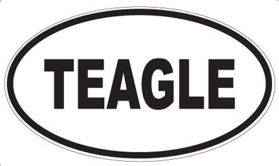 TEAGLE - Oval Sticker