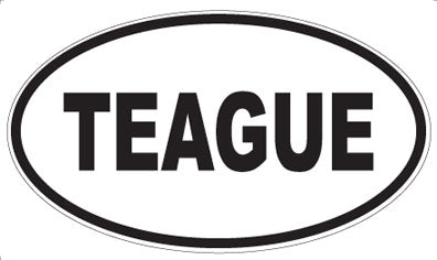 TEAGUE - Oval Sticker
