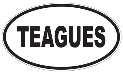 TEAGUES - Oval Sticker