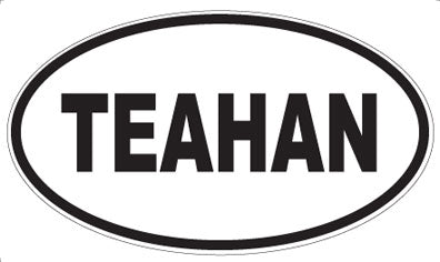 TEAHAN - Oval Sticker