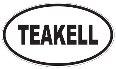 TEAKELL - Oval Sticker