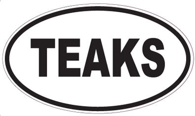 TEAKS - Oval Magnet