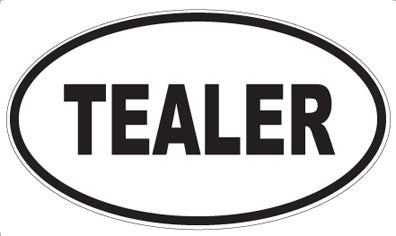 TEALER - Oval Sticker