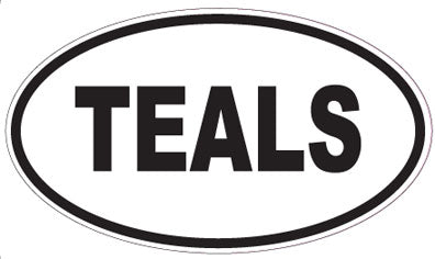 TEALS - Oval Magnet
