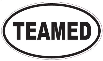 TEAMED - Oval Sticker