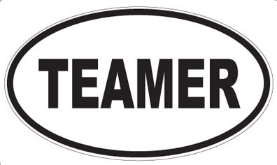 TEAMER - Oval Sticker