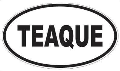 TEAQUE - Oval Sticker