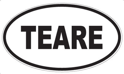 TEARE - Oval Sticker