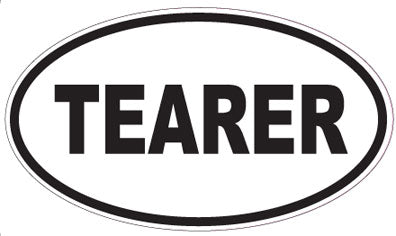 TEARER - Oval Sticker