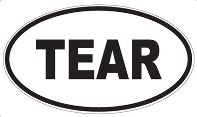TEAR - Oval Magnet