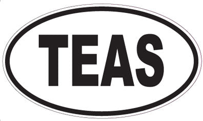 TEAS - Oval Sticker