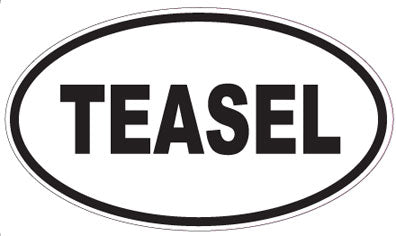 TEASEL - Oval Sticker