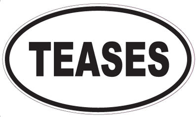 TEASES - Oval Sticker