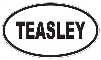 TEASLEY - Oval Sticker