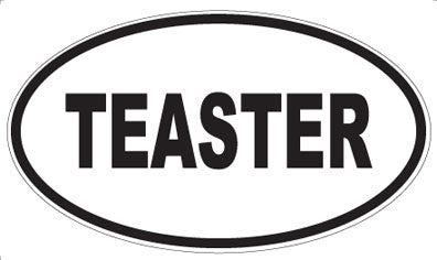 TEASTER - Oval Sticker