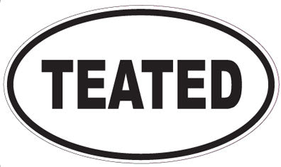 TEATED - Oval Sticker