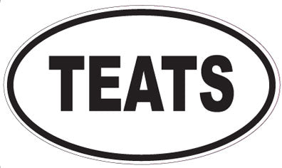 TEATS - Oval Magnet