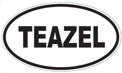 TEAZEL - Oval Sticker