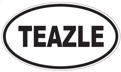 TEAZLE - Oval Sticker