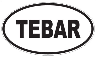 TEBAR - Oval Sticker