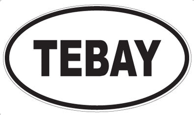 TEBAY - Oval Sticker