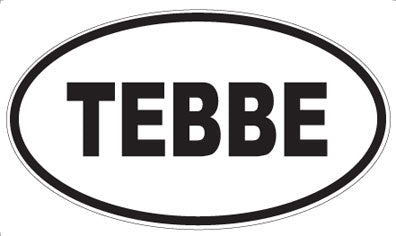 TEBBE - Oval Sticker