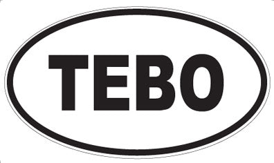 TEBO - Oval Sticker