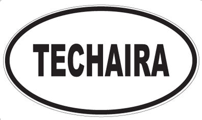 TECHAIRA - Oval Sticker