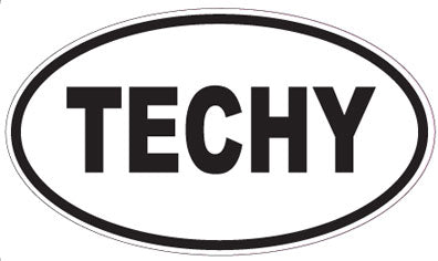 TECHY - Oval Sticker