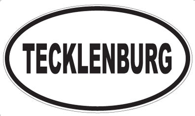 TECKLENBURG - Oval Sticker