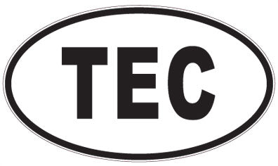 TEC - 3 Letter Initials Oval Magnet
