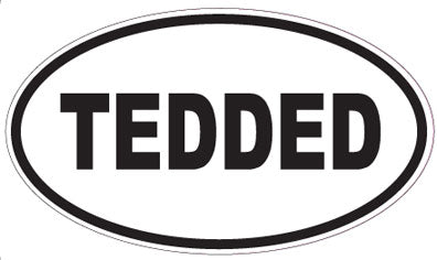 TEDDED - Oval Sticker
