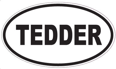 TEDDER - Oval Sticker