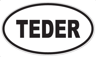 TEDER - Oval Sticker